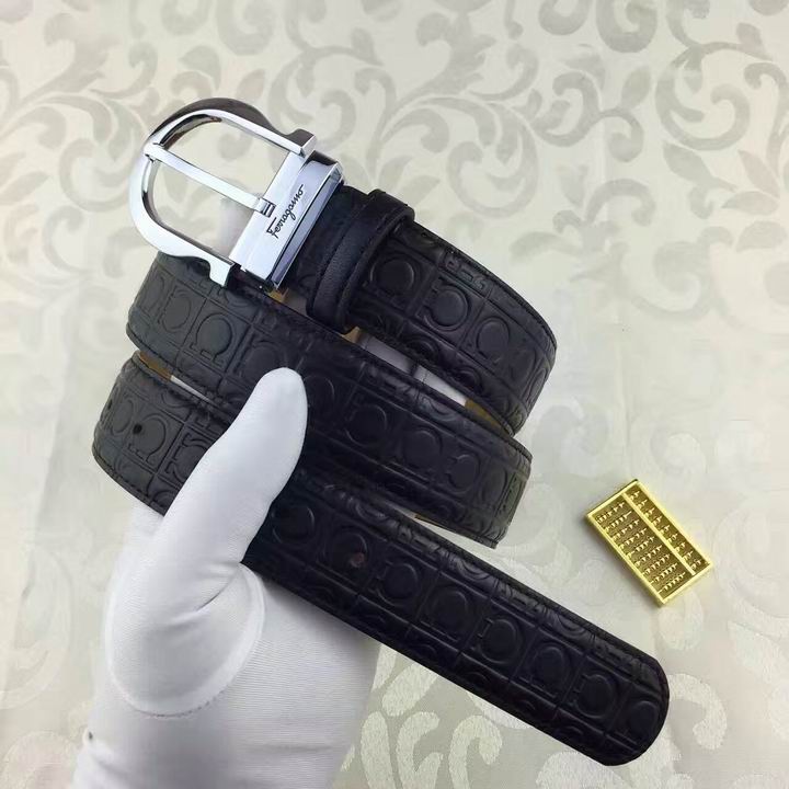 Ferragamo original edition adjustable calfskin leather gancini belt OE016